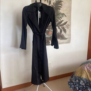 Elegant Black Trench Coat